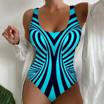 LolaBeach - Traje de baño con estampado de cebra