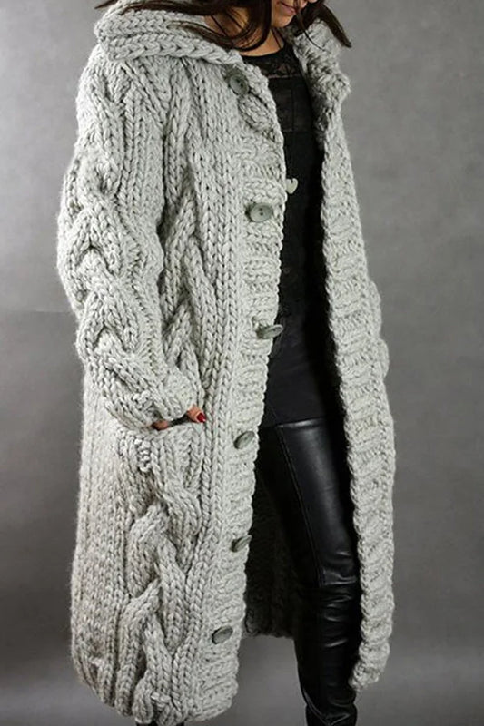 Chaqueta de punto oversize para los días fríos