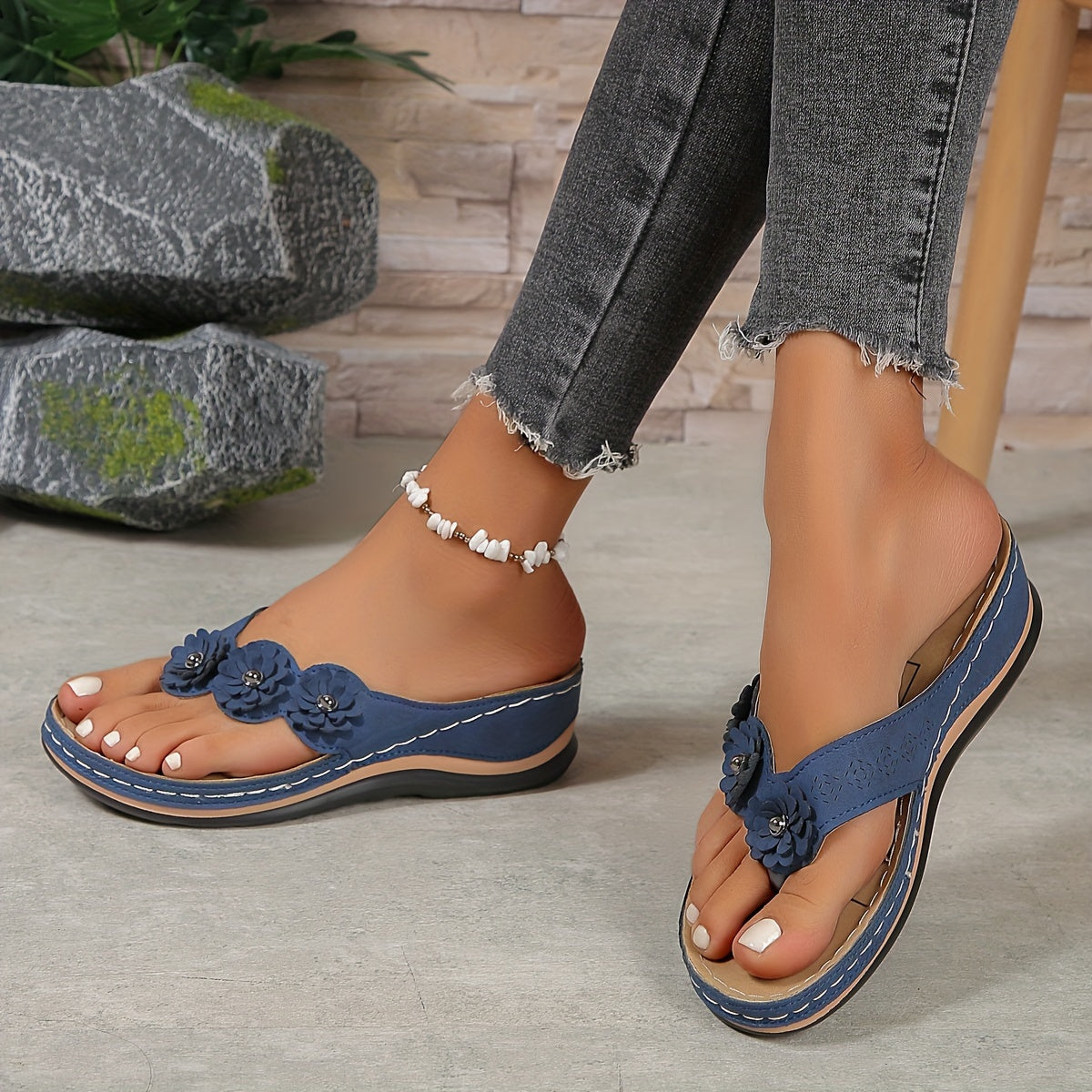Trudy® | Sandalias elegantes y cómodas con tiras florales