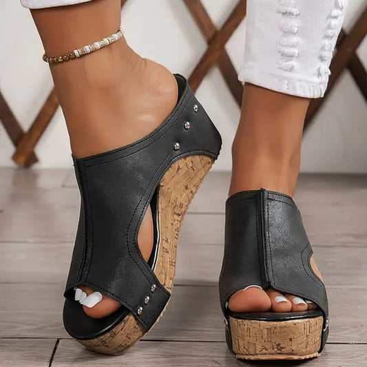 Barbara® | Sandalias de plataforma de piel