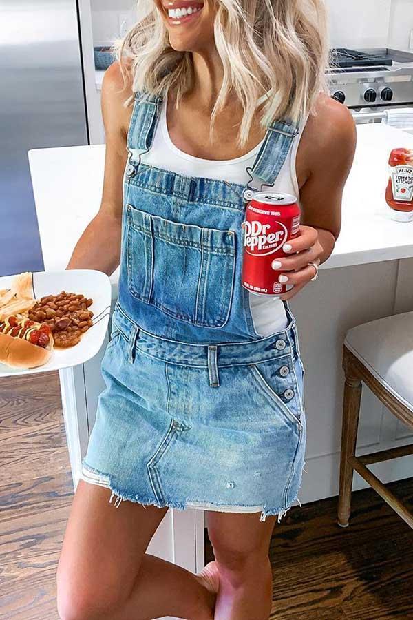 Vestido mono con hebilla ajustable