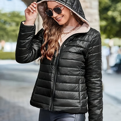 Nina | Cálida chaqueta acolchada con capucha