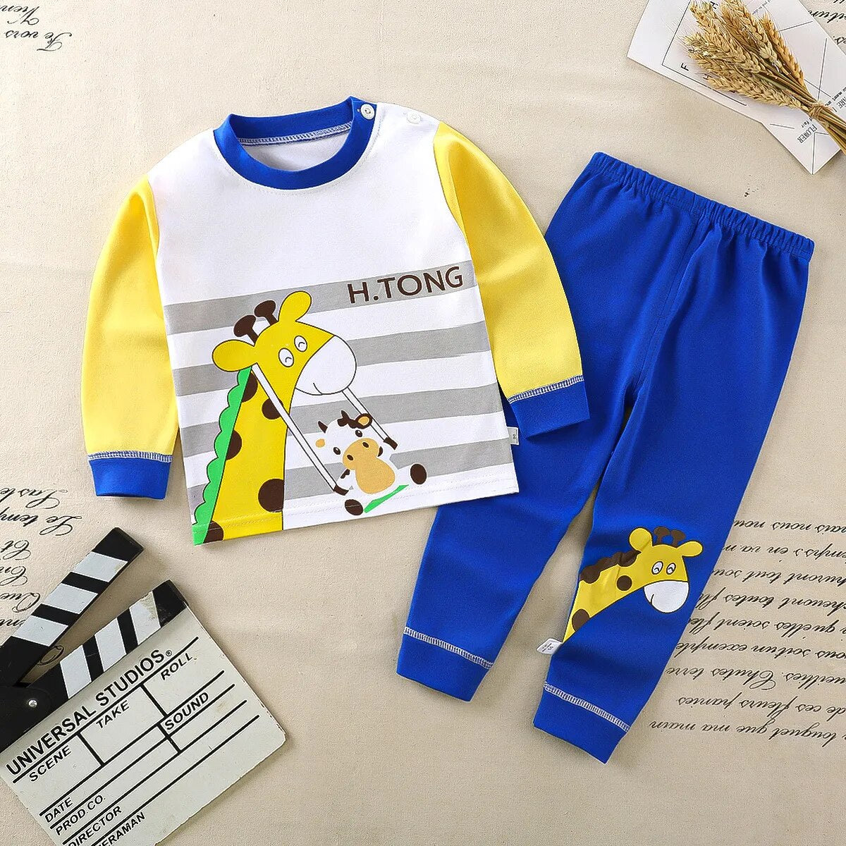 Heidi-Mode Nights Cómodo pijama infantil de dibujos animados