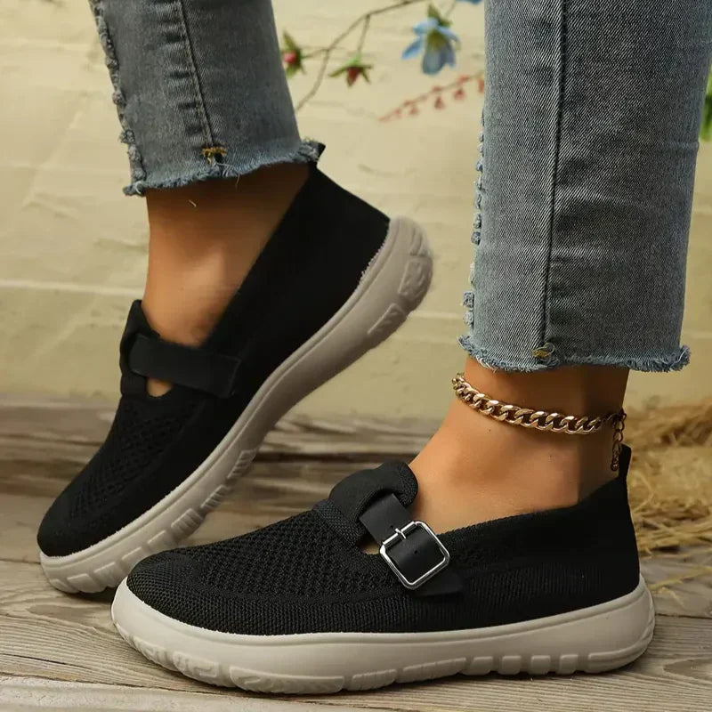 Damskie Buty Wsuwane Z Klamrą