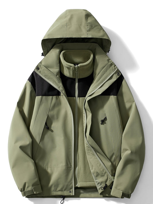 Emma | Chaqueta de invierno con capucha 3 en 1 para mujer, perfecta para actividades al aire libre