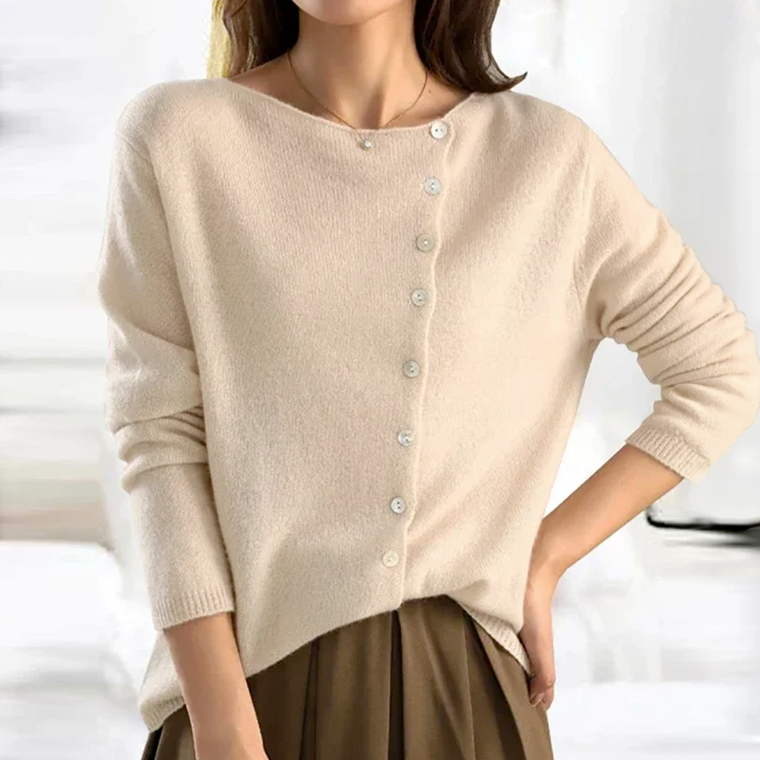 Jersey abotonado para mujer