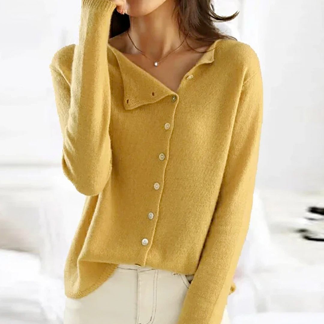 Jersey abotonado para mujer