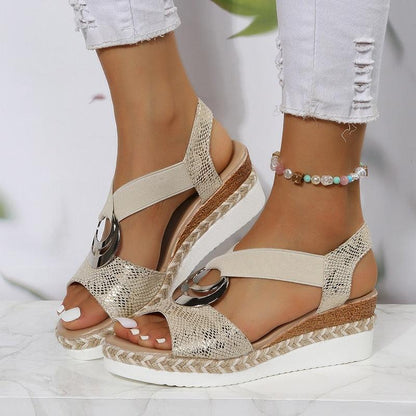 Sandalias Erminia | Sandalias de cuña con estilo para el verano