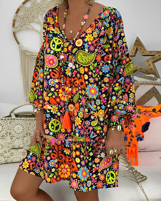 - Vestido estiloso multicolor