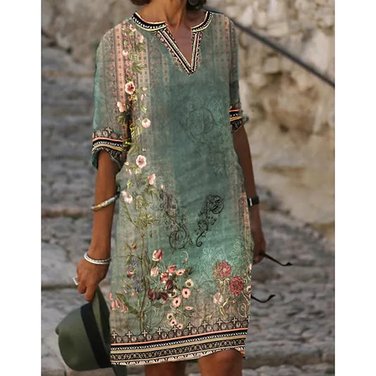 Vestido de verano con estilo y elegancia moderna