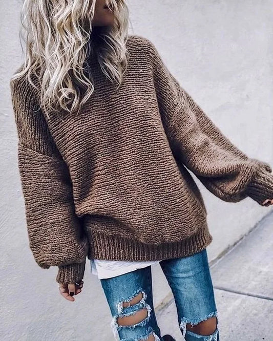 Jersey ligero con cuello de punto: perfecto para los días de otoño