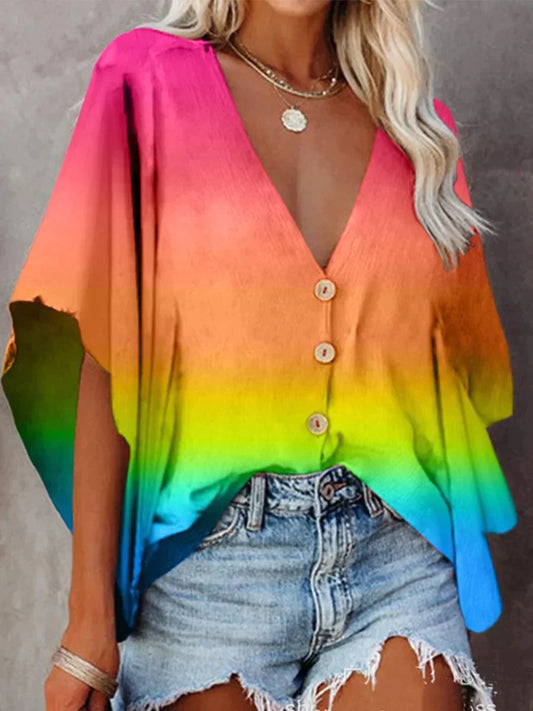 Rinnie | Blusa elegante y holgada para primavera/verano