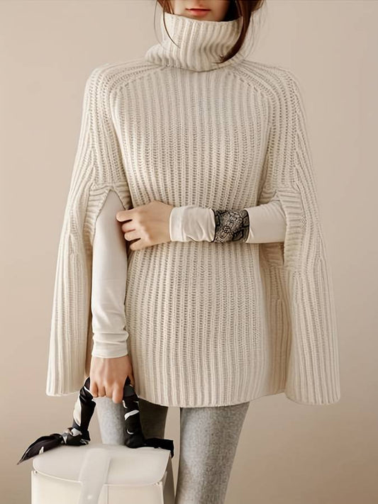 Delphine | Jersey de punto de cuello alto para un estilo chic