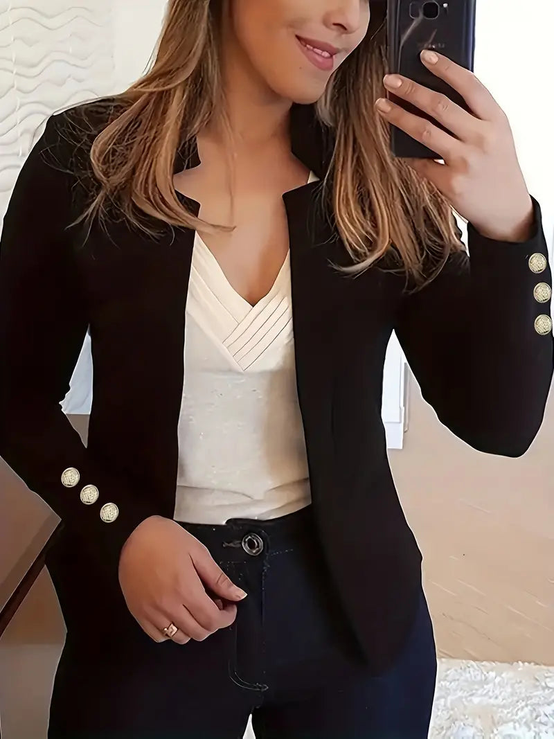 Emma | blazer de manga larga con parte delantera abierta para la primavera