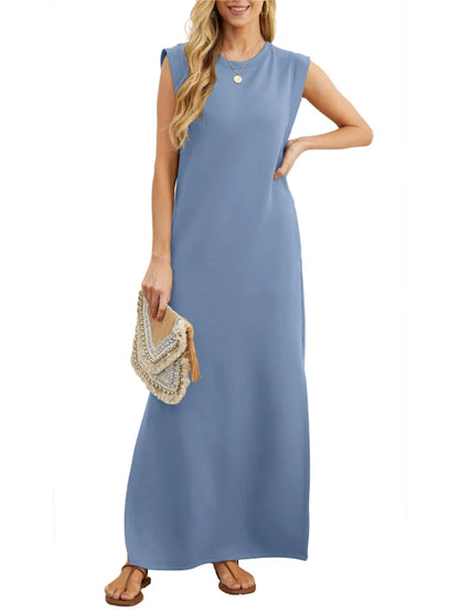 vestido casual holgado sin pliegues