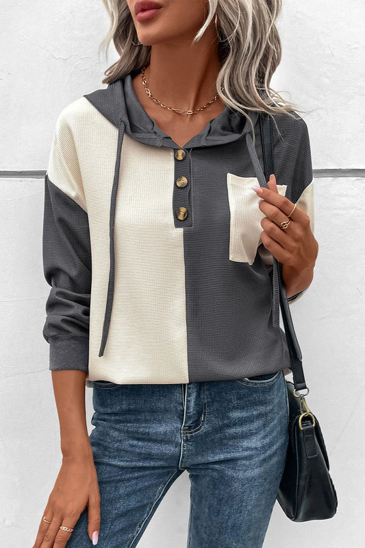 Sudadera con capucha Xaila | Sudadera con capucha Colourblock para mujer