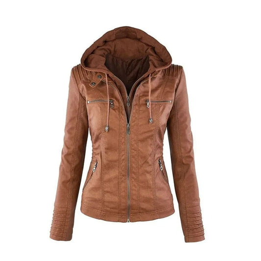 Chaqueta vintage de señora con capucha