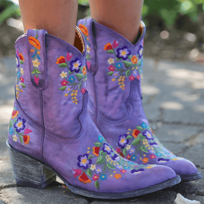 Fabiane Boots | Botas vaqueras vintage resistentes a la intemperie
