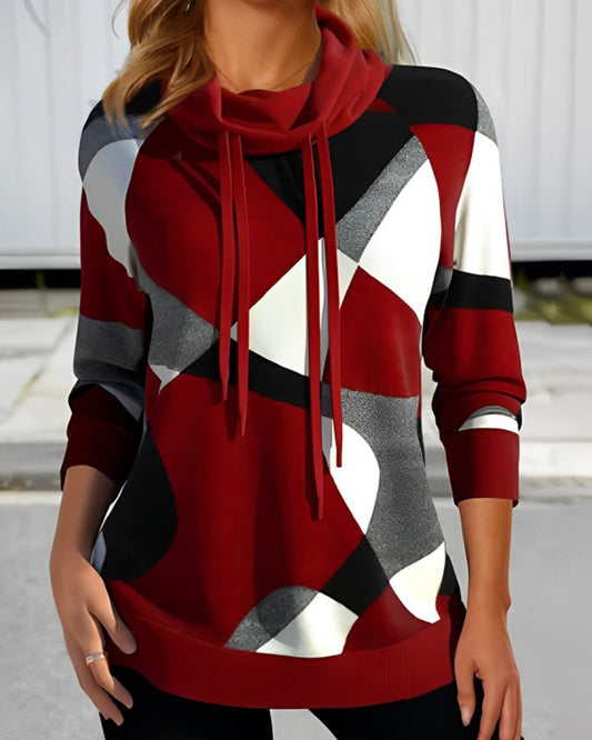 Top con bloques de color para mujer | Jinte
