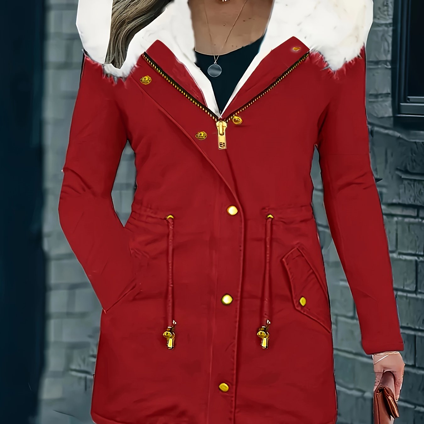 Lotte | Chaqueta casual con capucha y piel sintética