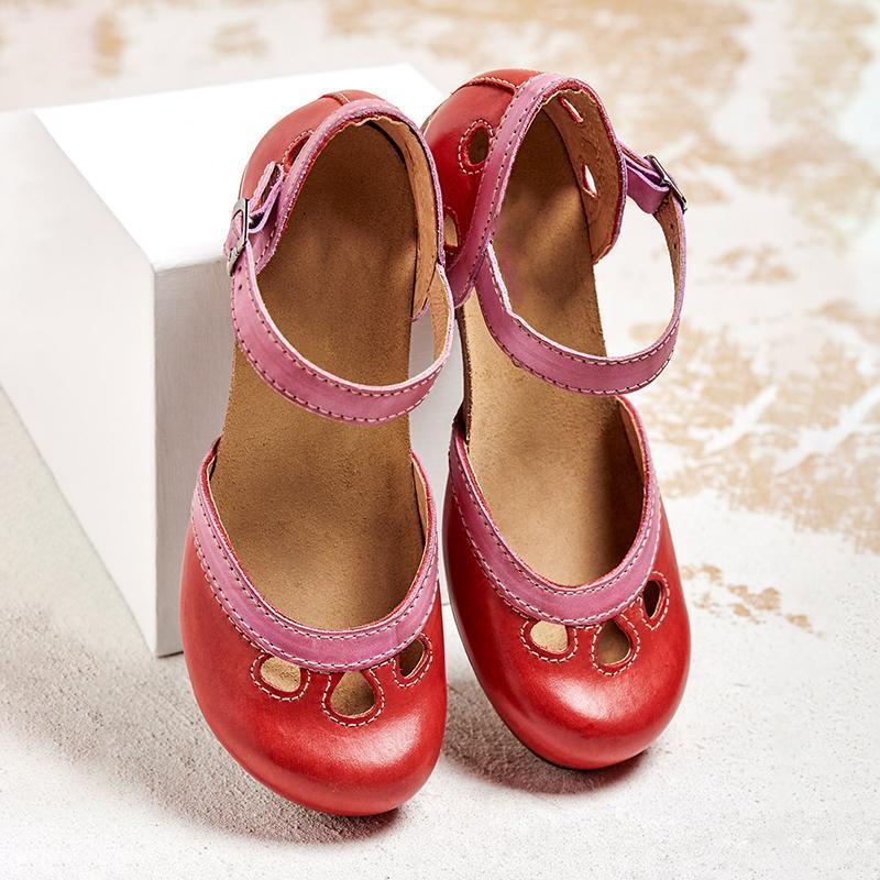 Yolanda® | Cómodas sandalias de tacón bajo