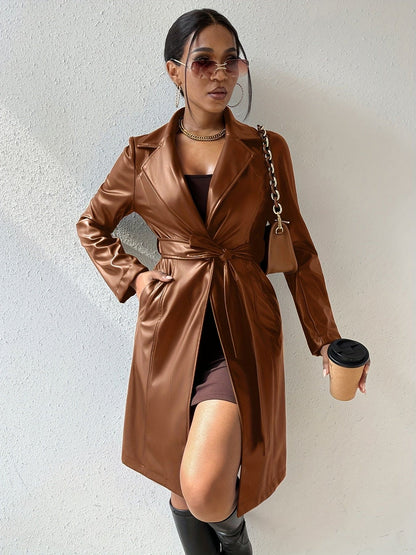Louise - Chaqueta con solapas de cuero