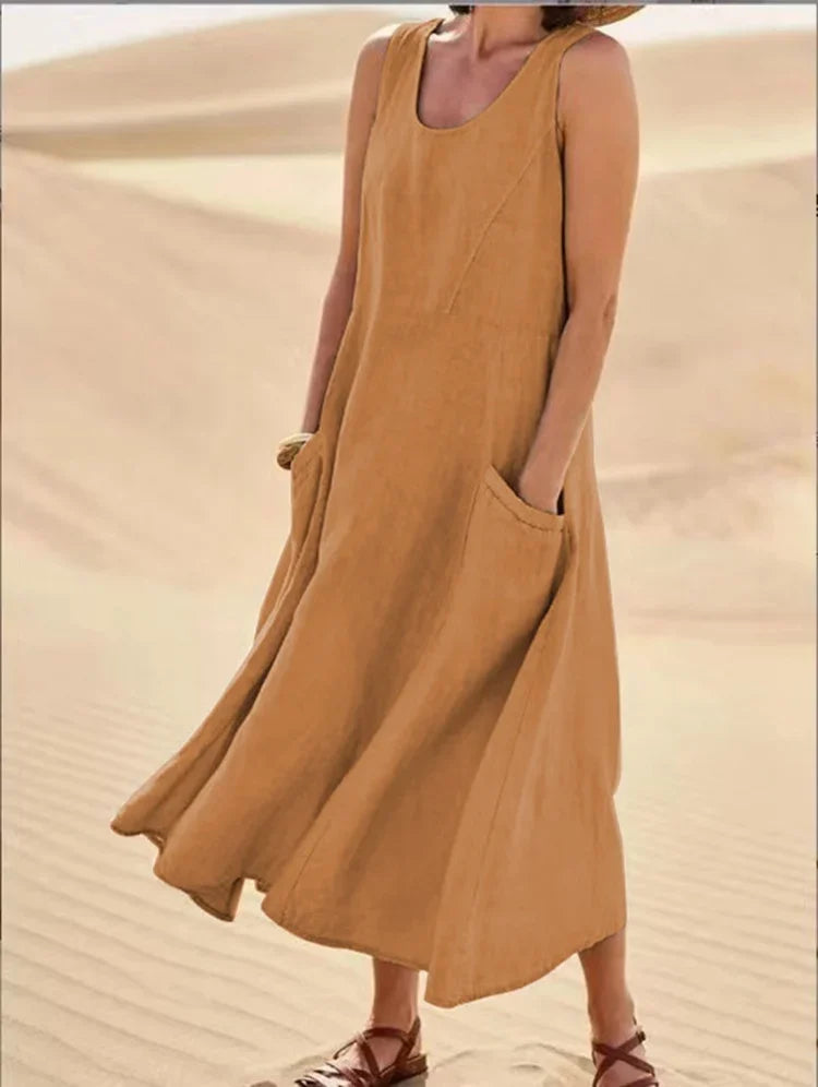 Vestido sin mangas para mujer