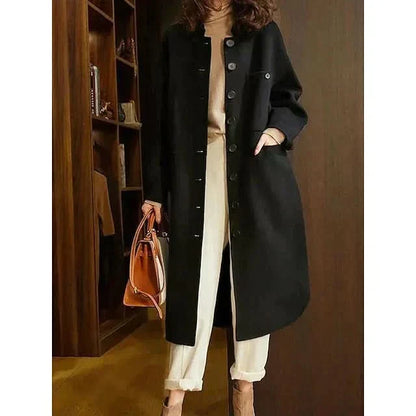 Llamativo, moderno y acogedor blazer de lana para mujer