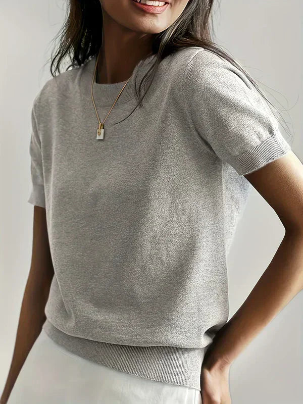 Magdalena - Jersey casual de manga corta para primavera