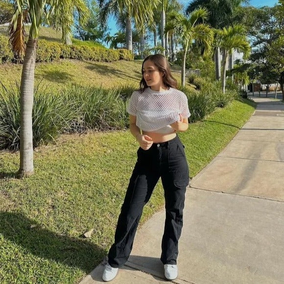 Pantalones cargo casual para mujer