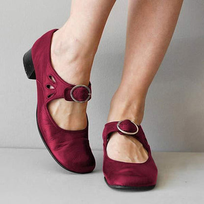 Tacones Hedda | Tacones redondos vintage ortopédicos