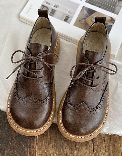 Zapatos Helene | Zapatos Oxford Anchos Estilo Brogue