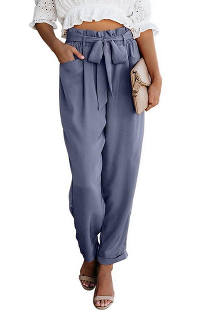 High Waist Bandage Casual Pantalones