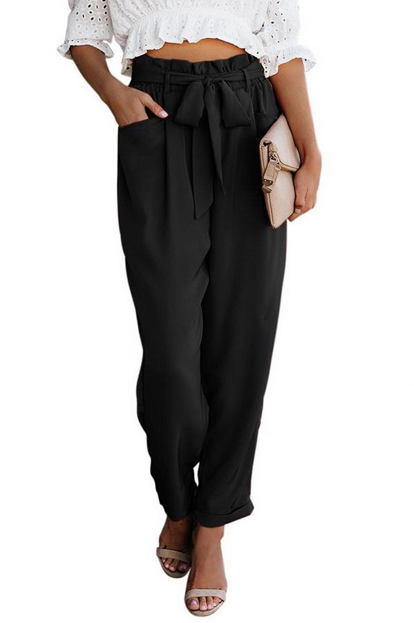High Waist Bandage Casual Pantalones