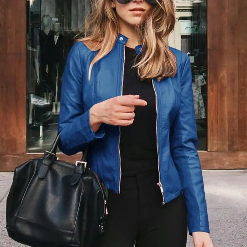 Sannela | Chaqueta de cuero clásica para mujer