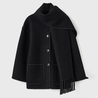 Abrigo bufanda casual para mujer