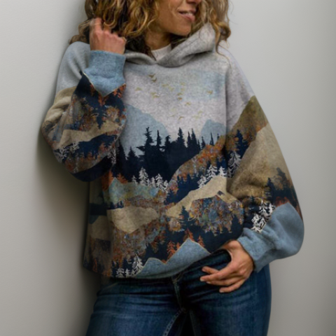 Louise - Elegante y acogedora sudadera con capucha Harajuku
