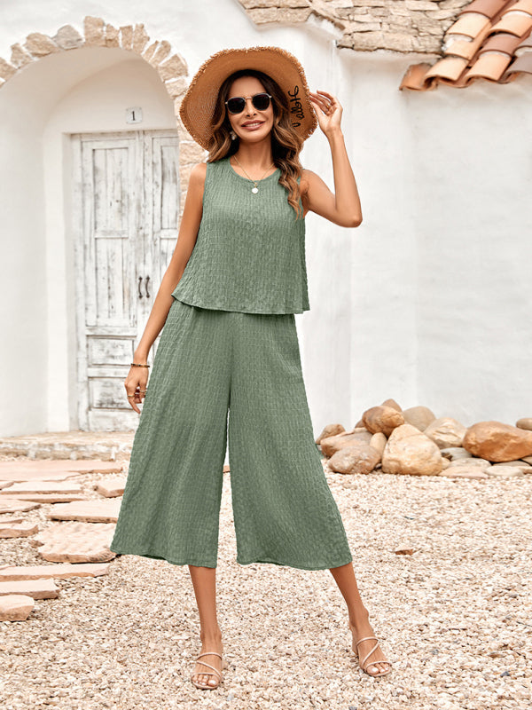 Nuevo mono casual de color sólido con mangas sueltas para mujer