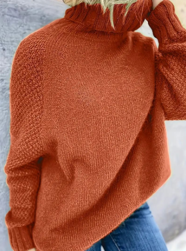 Elegante jersey de cuello alto para un estilo sofisticado