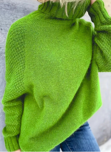 Elegante jersey de cuello alto para un estilo sofisticado