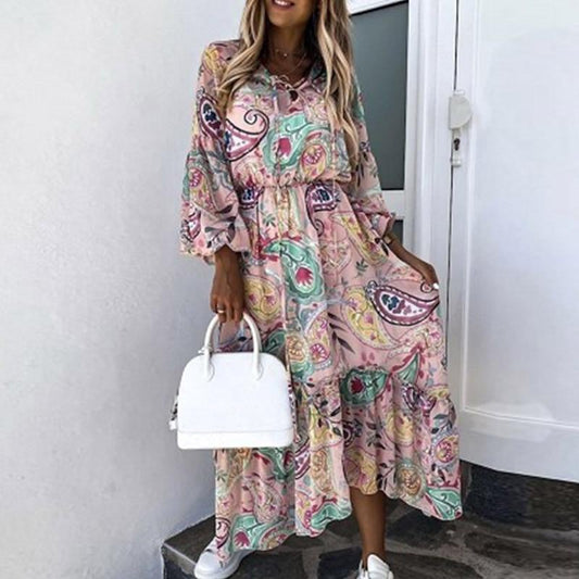 "Deane" vestido boho maxi