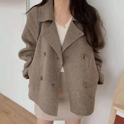 Abrigo elegante y acogedor de algodón suave y atemporal para mujer