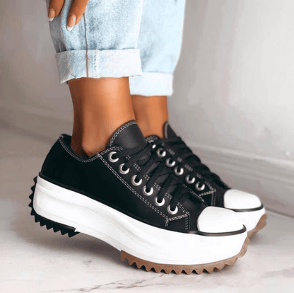 Jinky Sneakers | Zapatos con cordones de plataforma de moda