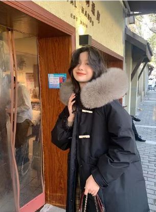 Acantha - Abrigos de moda con cuello de piel