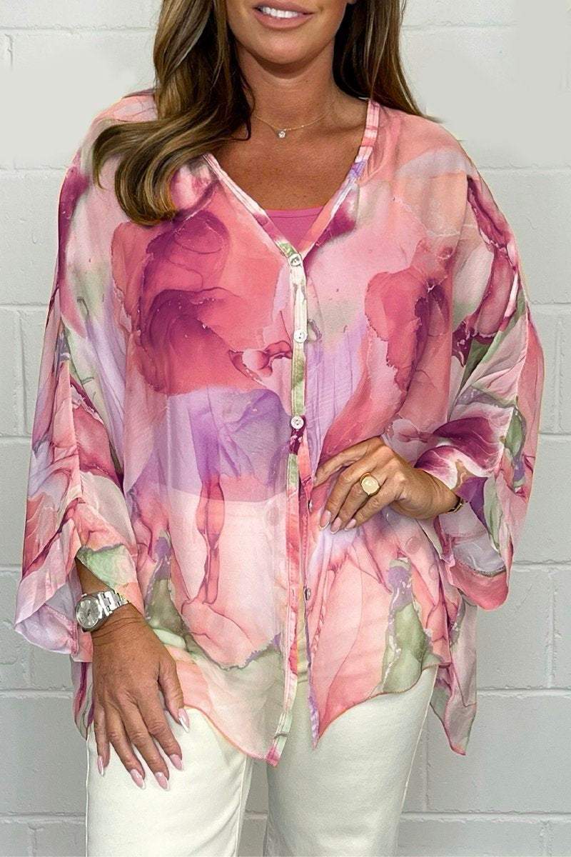 Amber | Blusa ligera con estampado para mujer