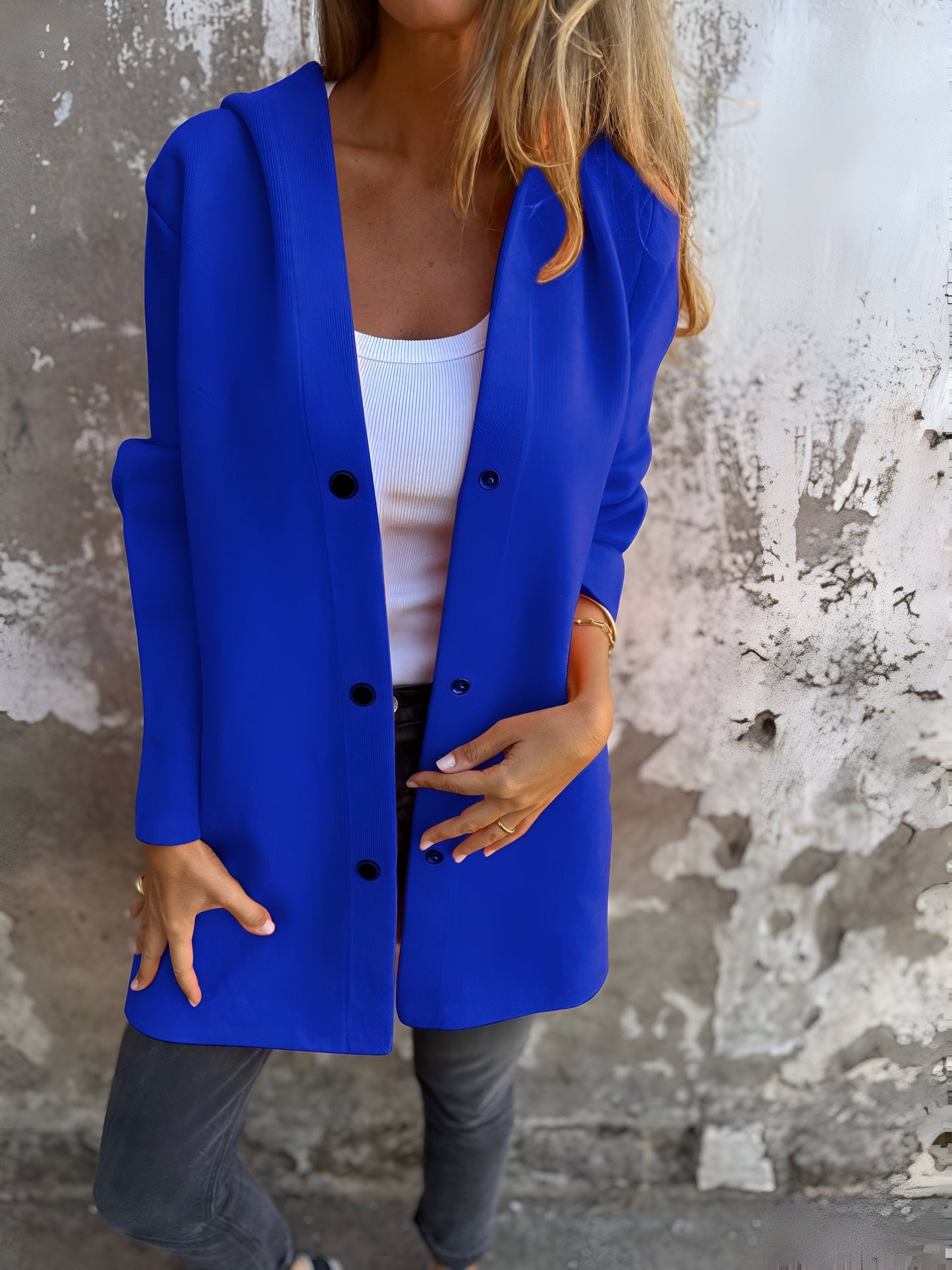 Chaqueta casual con capucha para mujer | Valma