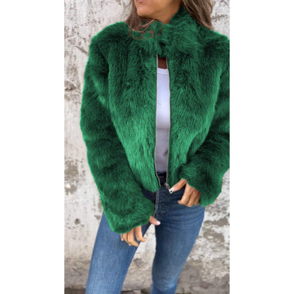 Clem | Chaqueta Bond PU con cuello alto y cremallera