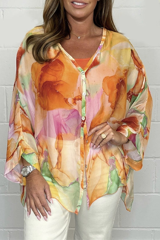 Amber | Blusa ligera con estampado para mujer