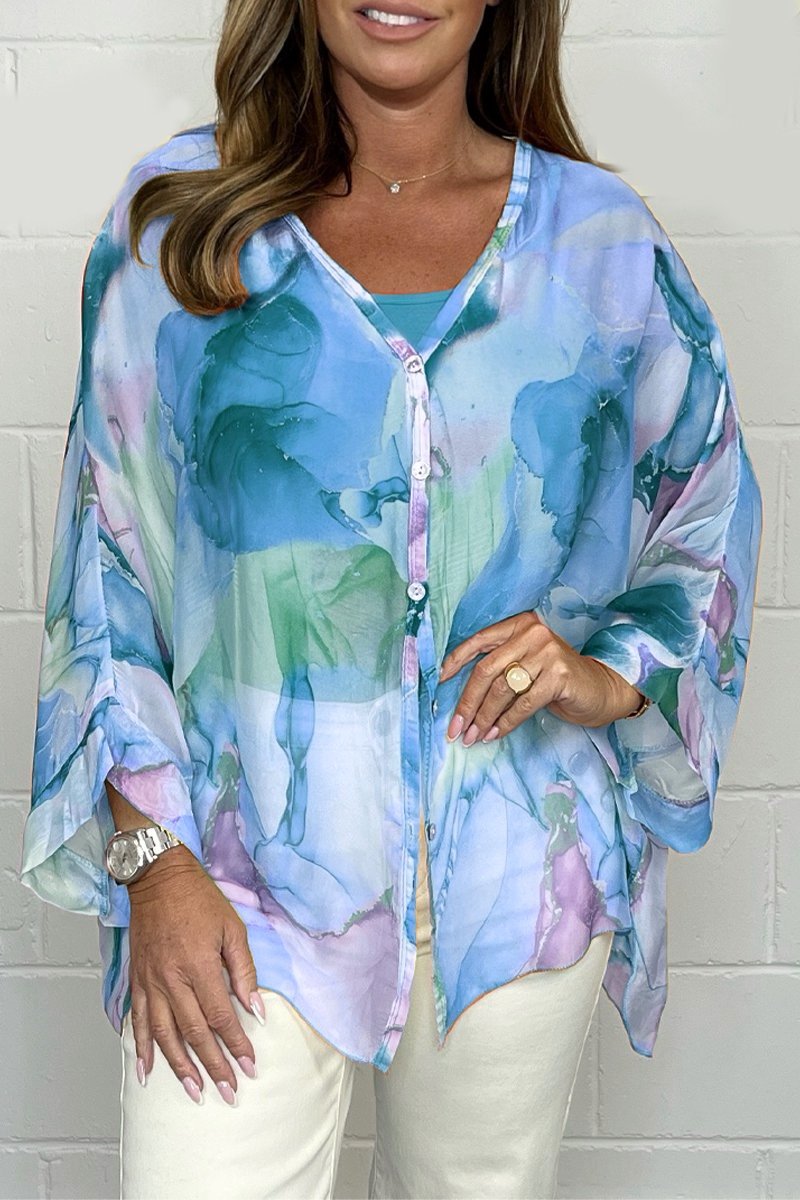 Amber | Blusa ligera con estampado para mujer