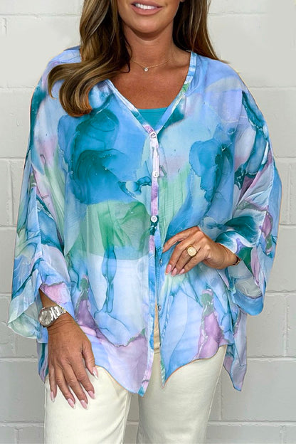 Amber | Blusa ligera con estampado para mujer